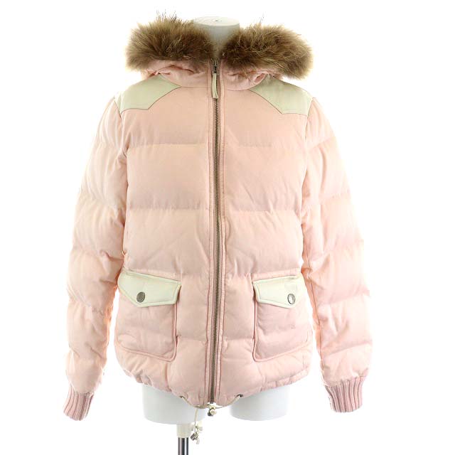 BURBERRY ダウンジャケット ピンク フード付き Burberry フード付き