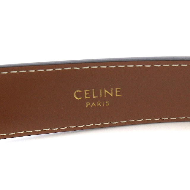 セリーヌ CELINE ベルト レザー ハトメ マカダムバックル