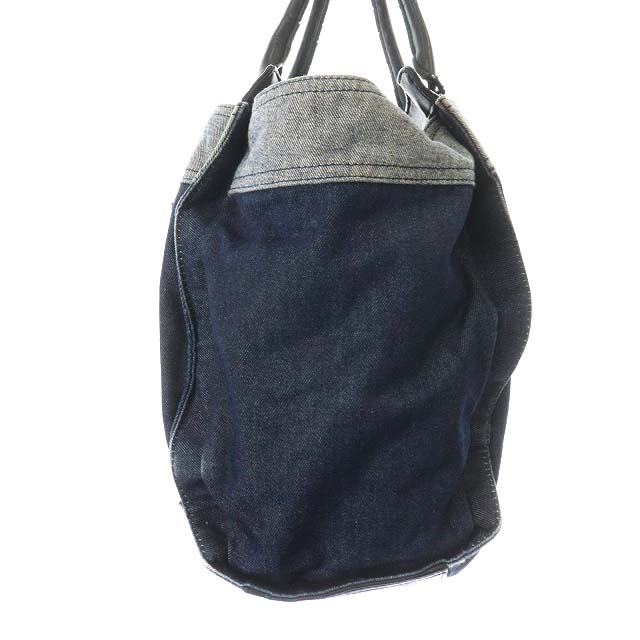 ディーゼル DIESEL ハンドバッグ トートバッグ デニム ロゴ 青