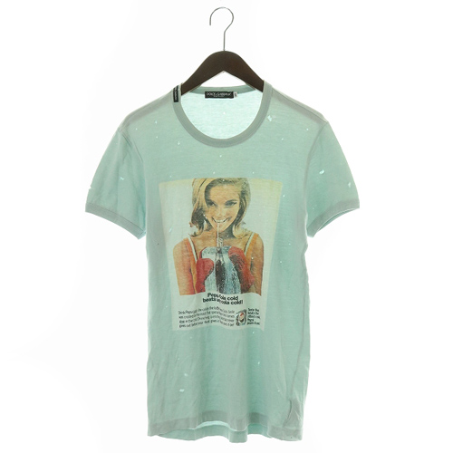 ドルチェ&ガッバーナ ドルガバ DOLCE&GABBANA Tシャツ ダメージ加工 