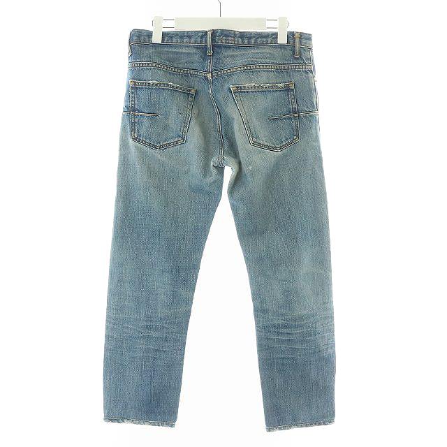 diorディオールオムダメージ加工 デニムパンツ 薄い青色