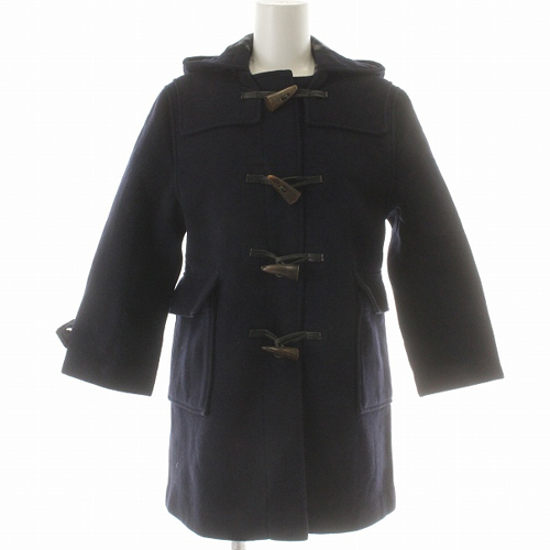 バーバリー BURBERRY ダッフルコート ヴィンテージ ウール 128cm 紺  
