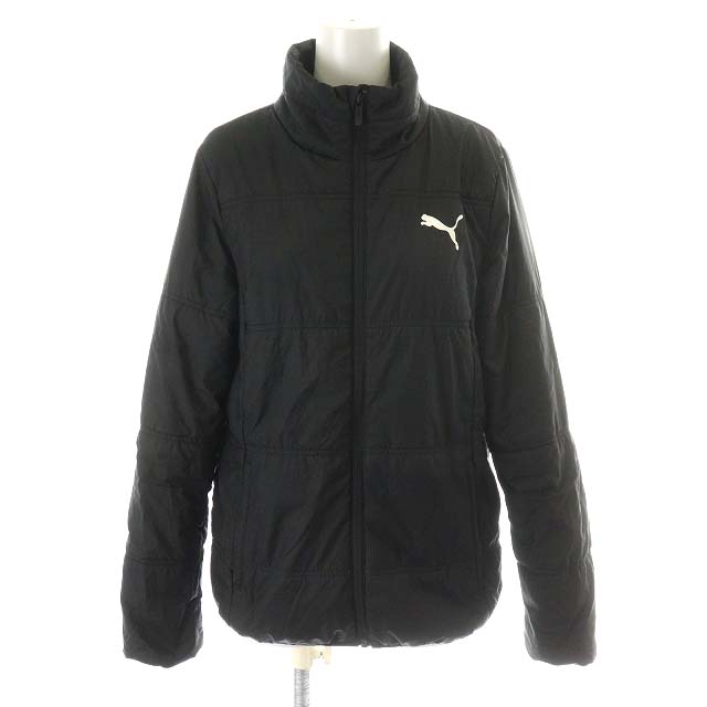プーマ PUMA パデッドジャケット 中綿ジャケット ロゴ L 黒 ブラック 