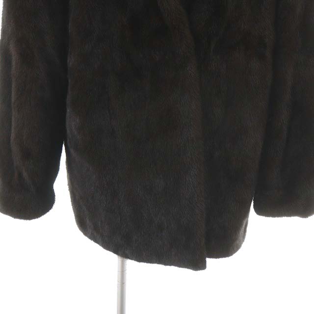セリーヌ CELINE 毛皮コート ハーフ ミドル丈 ダークミンク