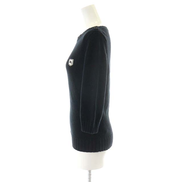 ブルーレーベル、ニットセーター サイズ38 バーバリー ブルーレーベル コットンニット セーター ネイビー 38