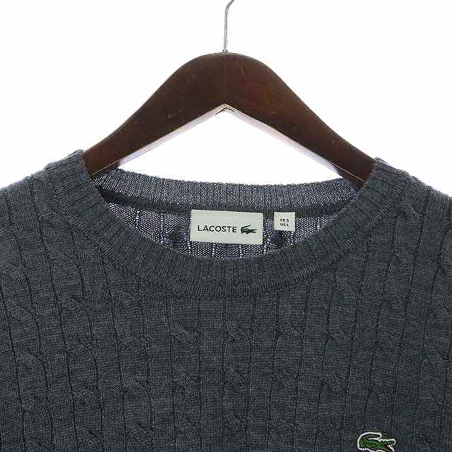 ラコステ LACOSTE ニット セーター ケーブル編み ロゴ 近年 ラコステ LACOSTE ニット セーター ケーブル編み ロゴ 近年