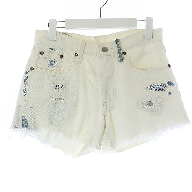 新作　RALPH LAUREN ラルフローレン　デニム　ショート　パンツ　25 POLO RALPH LAURENラルフローレンデニムショーツ ligth blue- 夜