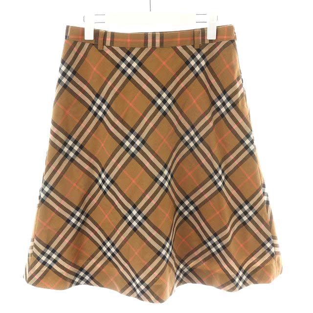 バーバリー ロンドン BURBERRY LONDON ノバチェック フレアスカート 