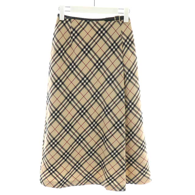 バーバリー ロンドン BURBERRY LONDON ノバチェック フレアスカート 