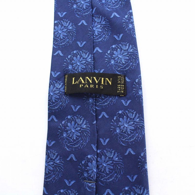 LANVIN Parisランバン シルクワンピース ネイビー 【公式通販】 LANVIN Parisランバン シルクワンピース ネイビー 【公式通販】