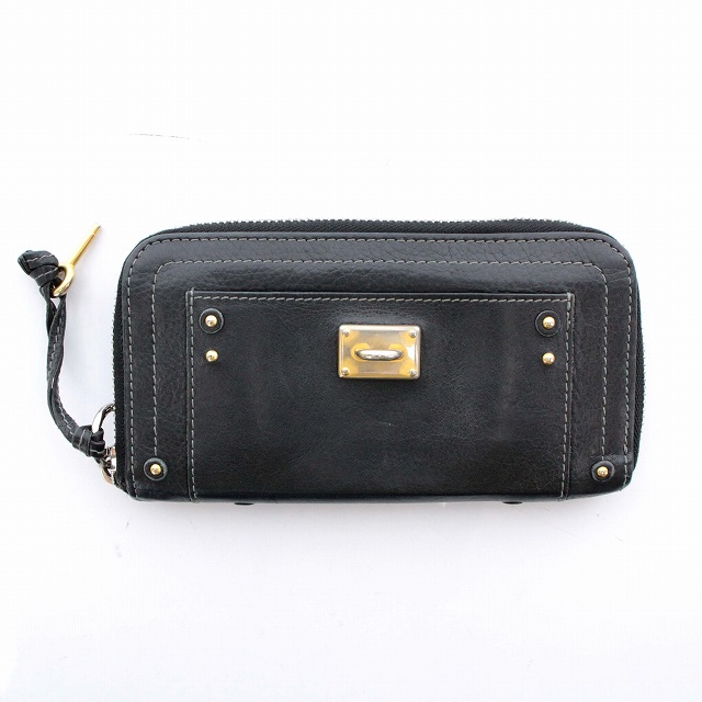 新着】【中古】Chloe(クロエ) パディントン 長財布 ラウンドファスナー 