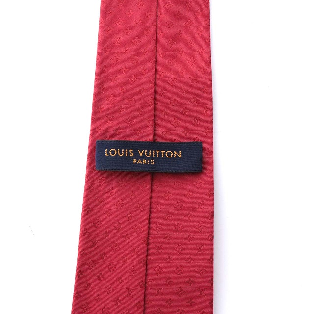 Louis Vuitton ルイヴィトン ネクタイ モノグラム ロゴ LV 赤 レッド（赤）系 Louis Vuitton MONOGRAM(ルイヴィトン