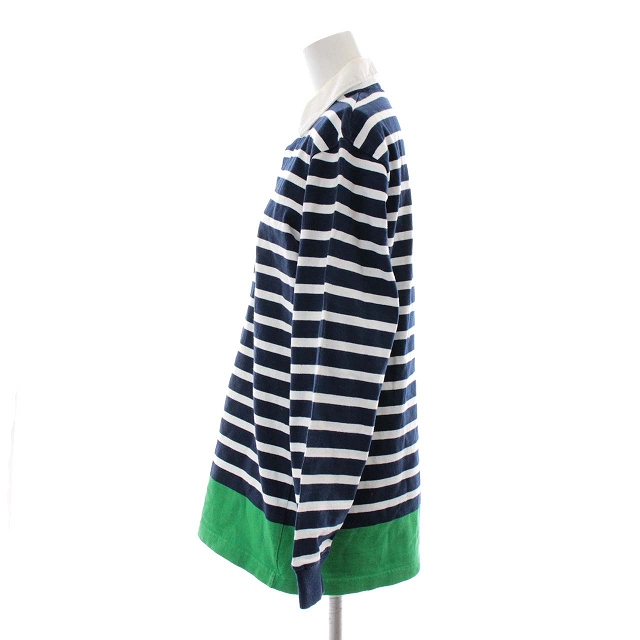 バーバリアン BARBARIAN ソフネット SOPHNET PANEL BORDER RUGBY SHIRT 