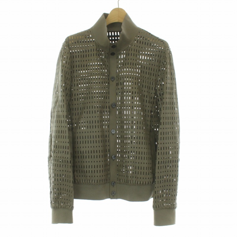 エンポリオアルマーニ EMPORIO ARMANI レザージャケット メッシュ 
