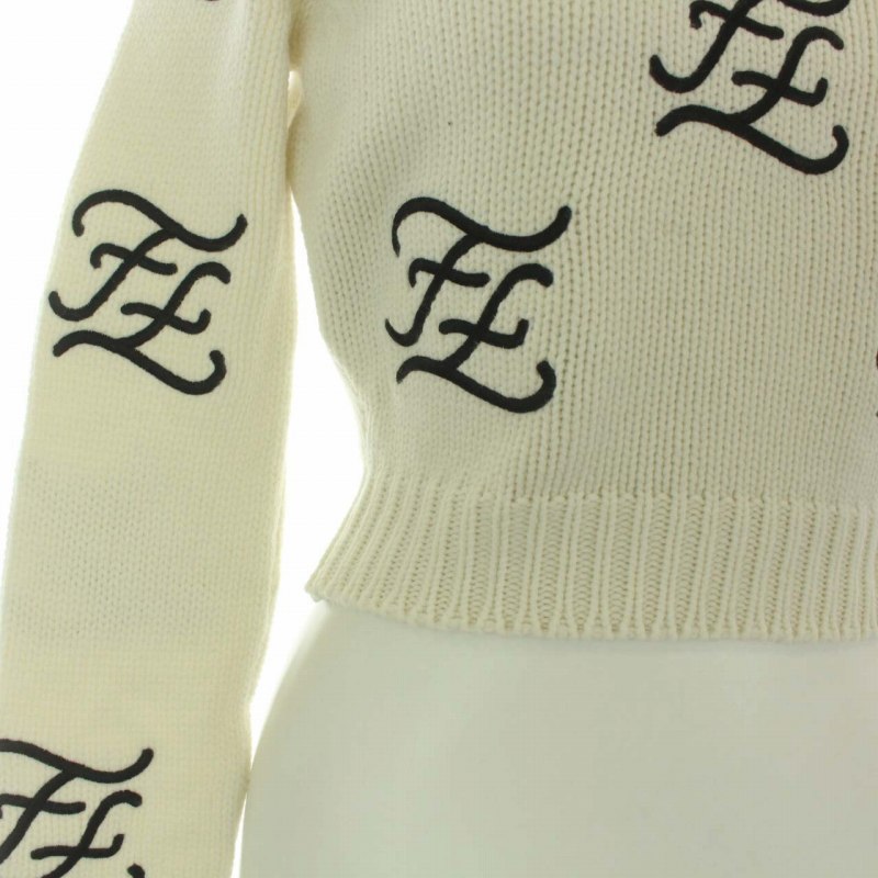 フェンディ FENDI ロゴ ニット セーター ハイネック 刺繍 長袖  