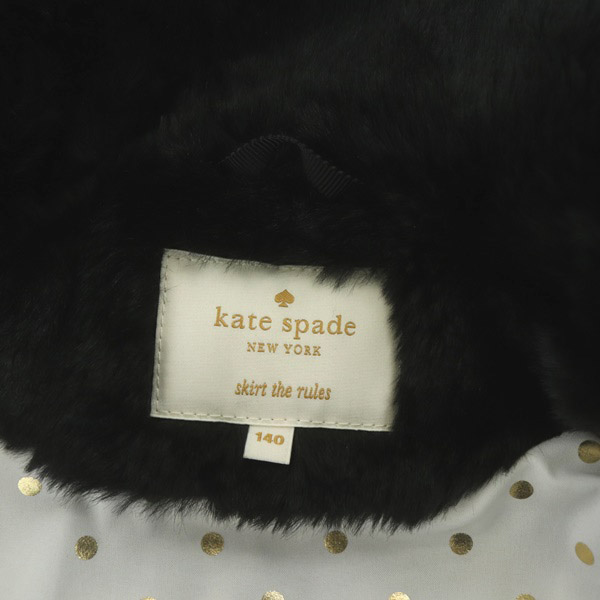 ケイトスペード KATE SPADE skirt the rules フェイクファージャケット  