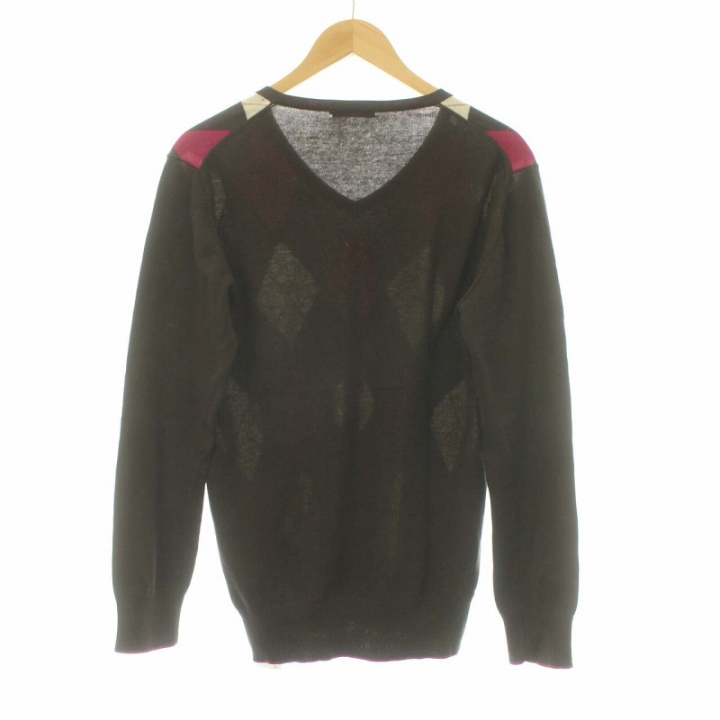 バーバリーブラックレーベル BURBERRY BLACK LABEL Vネック ニット 
