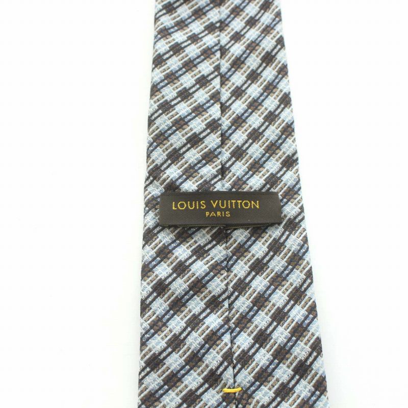 Louis Vuitton ネクタイ ネイビー チェック柄 楽天市場】LOUIS VUITTON ルイヴィトンネクタイ モノグラムクラシック