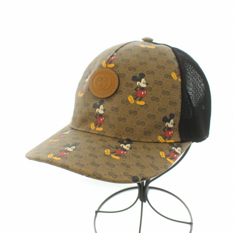 GUCCI グッチ　キッズ　キャップ チルドレンズ〕オリジナルGGキャンバス ベースボールキャップ