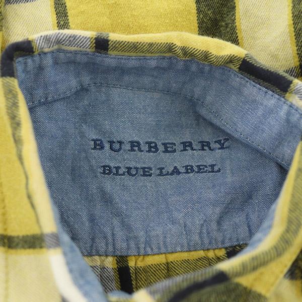 バーバリーブルーレーベル BURBERRY BLUE LABEL ネルシャツ ロング 