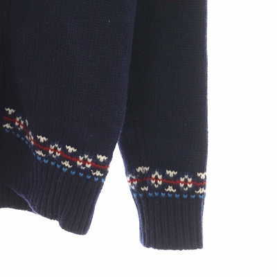 トミーヒルフィガー TOMMY HILFIGER ジャガードニットショールカラー 