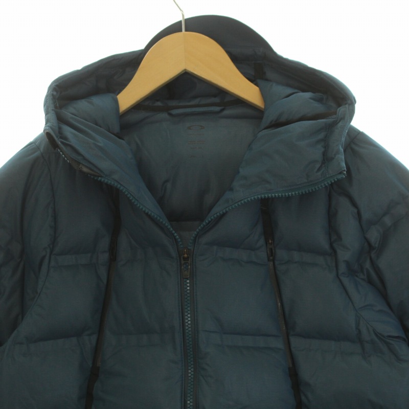 オークリー OAKLEY 18AW シェル ダウンジャケット ジップアップ S 青 