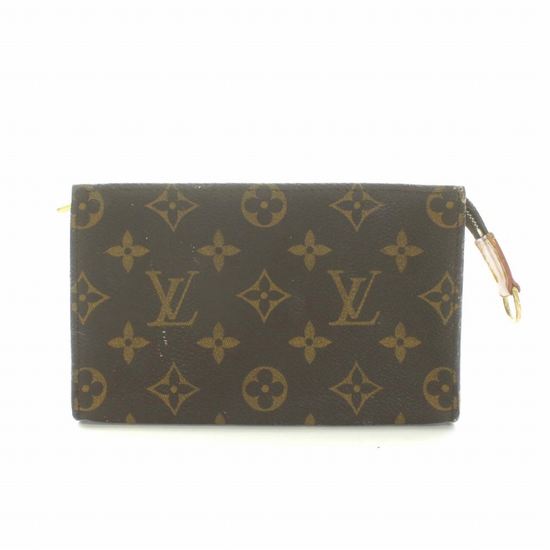 ルイヴィトン LOUIS VUITTON バケットPM 付属 ポーチ モノグラム 茶 