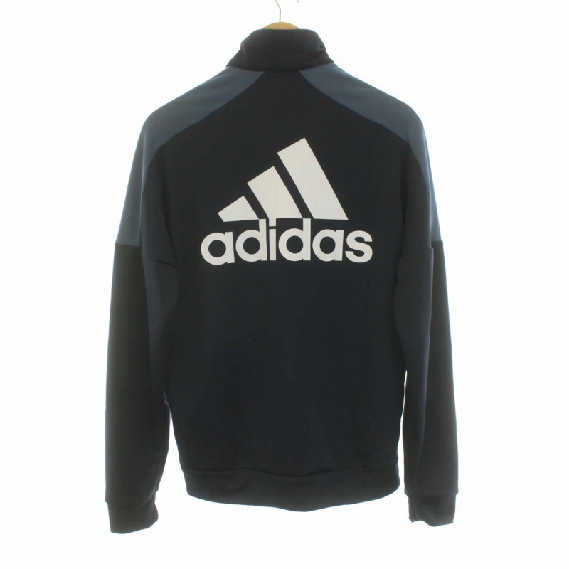 アディダス adidas トラックジャケット ジャージ ジップアップ ロゴ L