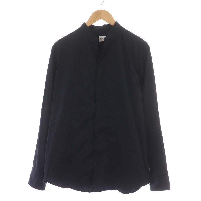 アルマーニ コレツィオーニ ARMANI COLLEZIONI バンドカラーシャツ 