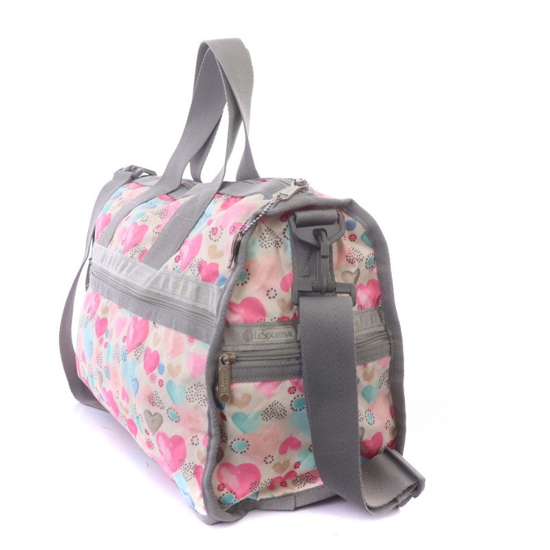 美品 LeSportsac ボストンバッグ ショルダーバッグ ハート柄 LeSportsac レスポートサック 2WAYボストンバッグ ハート