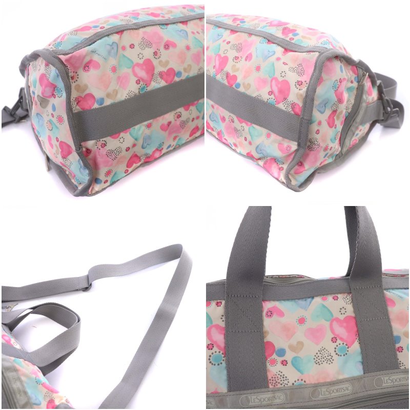 レスポートサック LesportSAC ハート柄 ボストンバッグ ショルダー