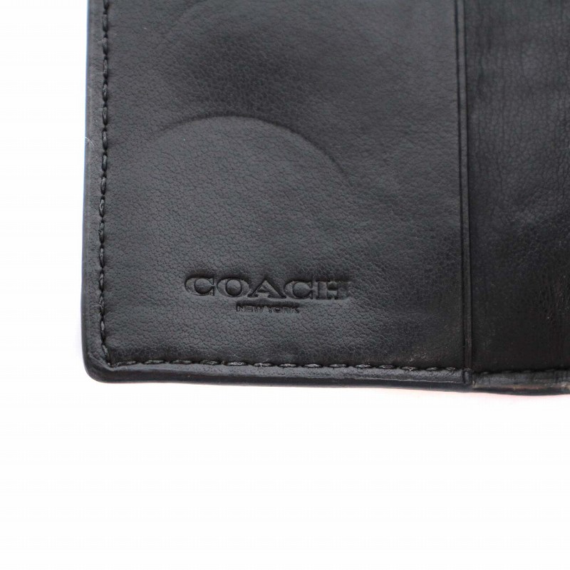 コーチ COACH キーケース 花柄 フラワー レザー アイボリー 黄色