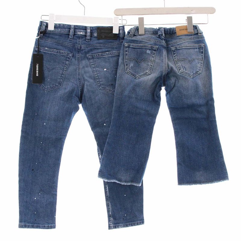 ディーゼル DIESEL デニムパンツ ジーンズ 2点セット 7分丈 カットオフ 