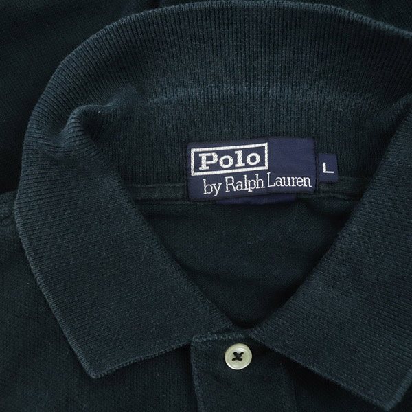 ポジトラ　美品　ラルフローレン　ビックポニー　半袖ポロシャツ黒ナンバリング POLO ラルフローレンビッグポニー半袖ポロシャツ送料無料 半袖