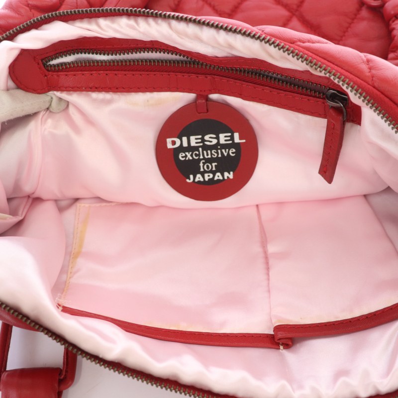 ディーゼル DIESEL トートバッグ ハンドバッグ キルティング ロゴ 