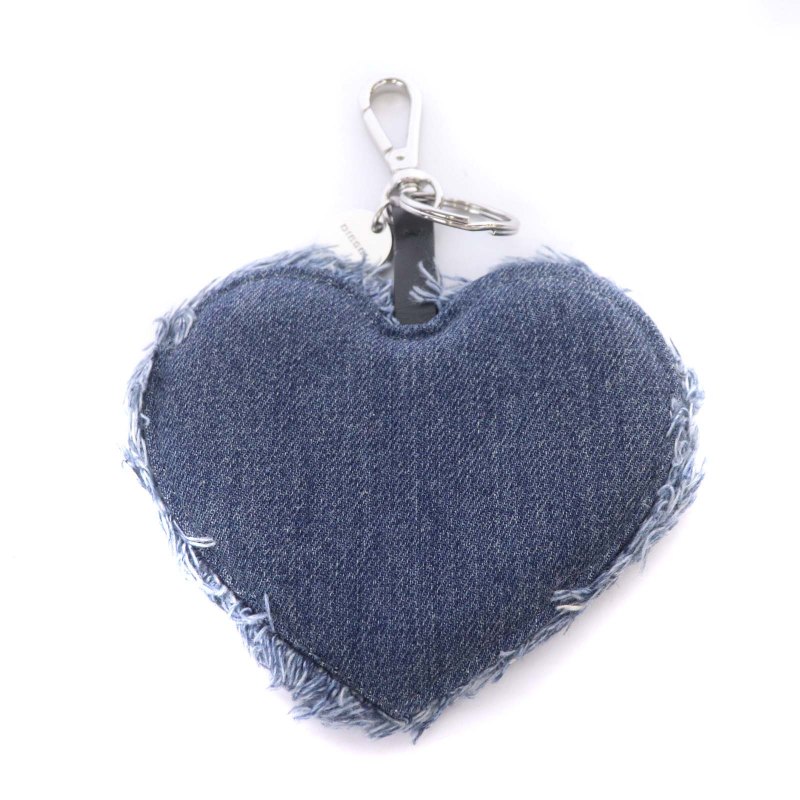 DIESEL ミラー　チャーム　ハート　キーホルダー　ディーゼル　ロゴ DIESEL ミラー チャーム ハート キーホルダー ディーゼル ロゴ