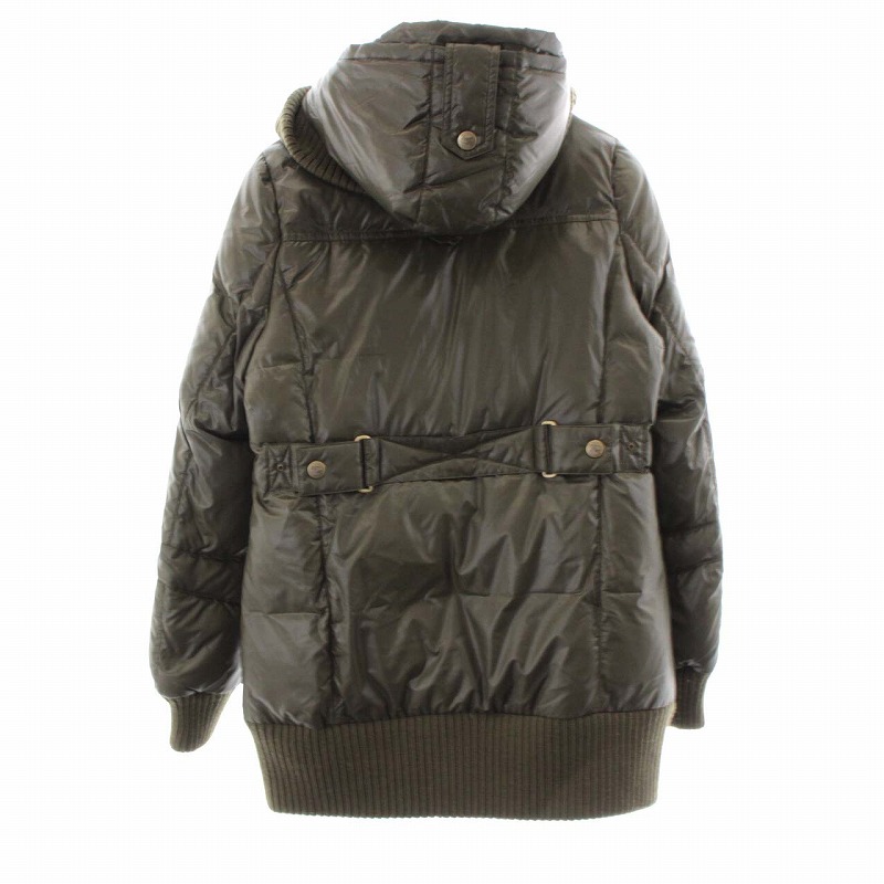 BURBERRYカーキ ダウンジャケット フード付き BURBERRYカーキ ダウンジャケット フード付き