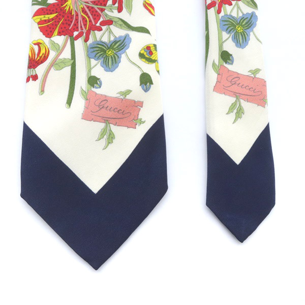 【新品未使用】GUCCI ジャガード 花柄 ネクタイ ネイビー Amazon | [グッチ] ネクタイ 408865-4069 メンズ ジャガード