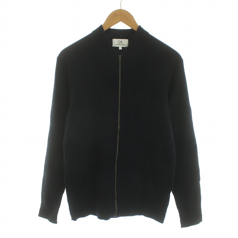 カルバンクライン CALVIN KLEIN 18AW ジップアップニット リブ 長袖 