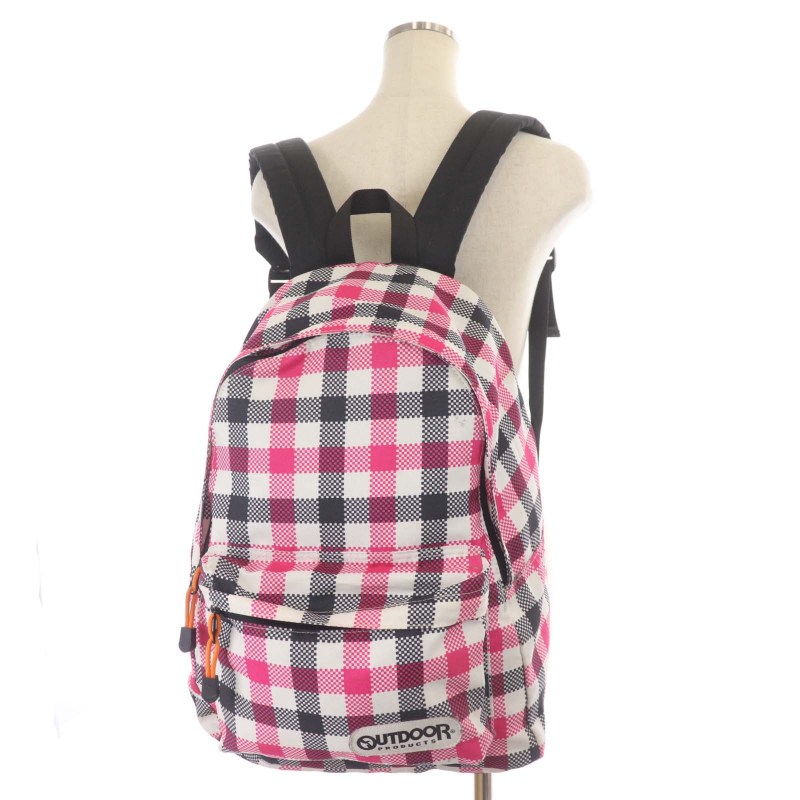 アウトドアプロダクツ OUTDOOR PRODUCTS チェック リュック