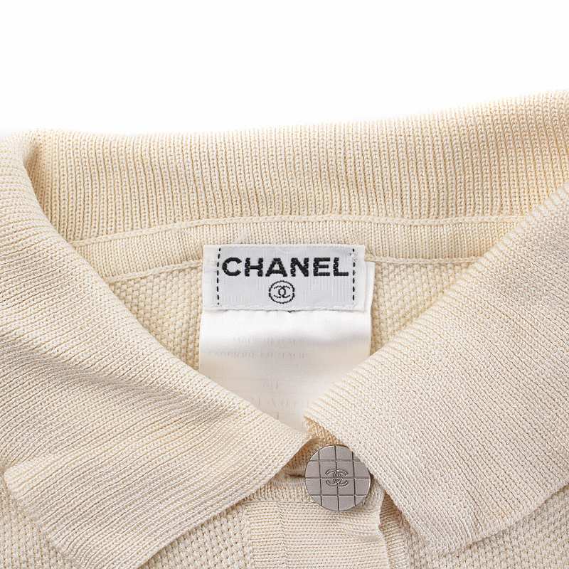 シャネルシルクポロシャツ