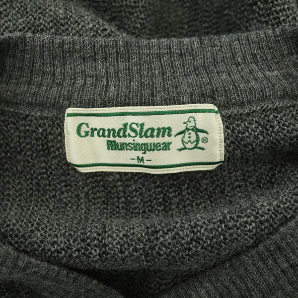 Munsing wear グレー ロゴ刺繍 セーター 【公式通販】