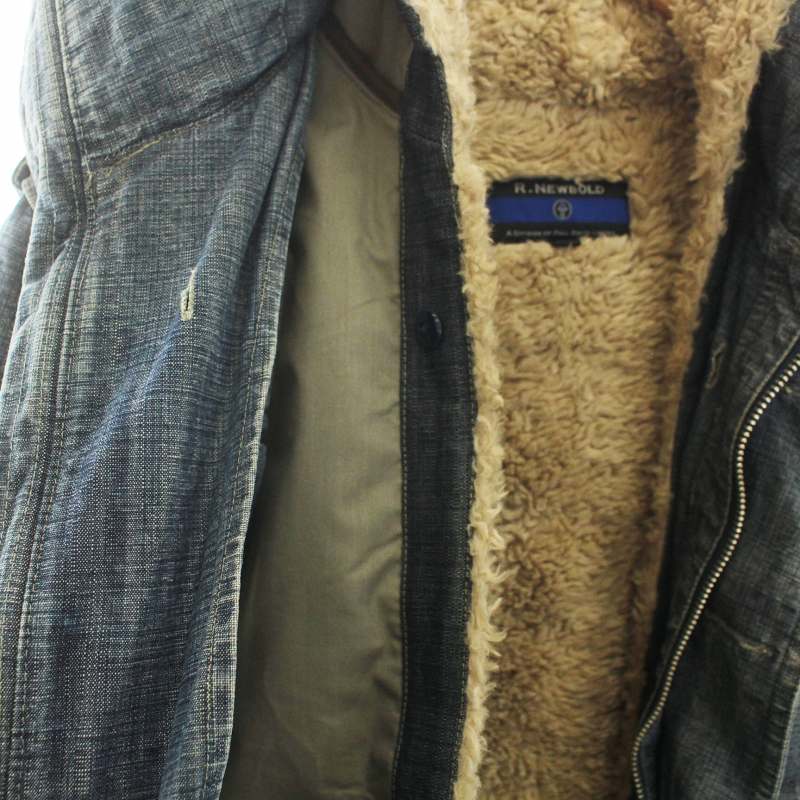 ★人気★未開封★アーバンリサーチ★ボア★ダッフルコート★デニム★インディゴ★M★ BLUETAB™ BORROWED FROM THE BOYS ダークインディゴ MADE OF