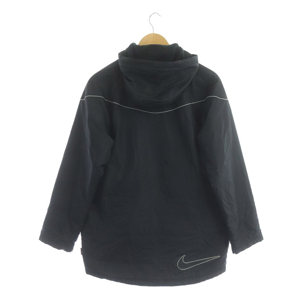 ナイキ NIKE 中綿ジャケット フード付 ジップアップ ナイロン 裏起毛 L 