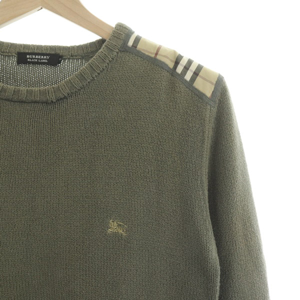 バーバリーブラックレーベル BURBERRY BLACK LABEL コマンドニット 