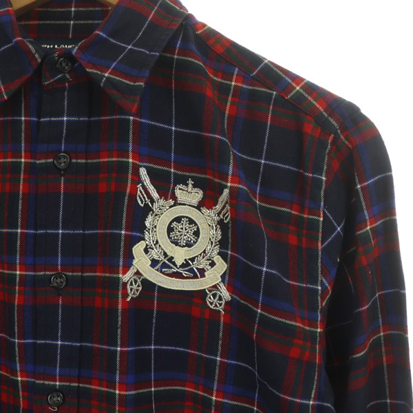 RALPH LAUREN SPORT◆長袖シャツ/4/コットン/BEG/チェック ラルフローレン RALPH LAUREN SPORT シャツ 長袖 チェック