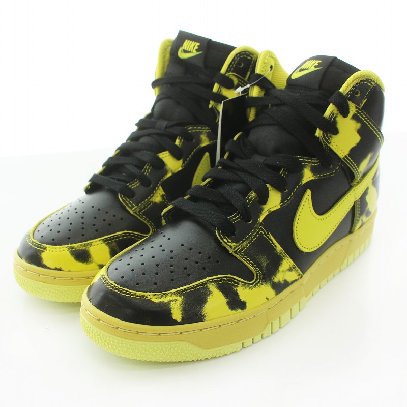 未使用品 ナイキ NIKE DUNK HIGH 1985 SP Yellow Acid Wash ダンク 