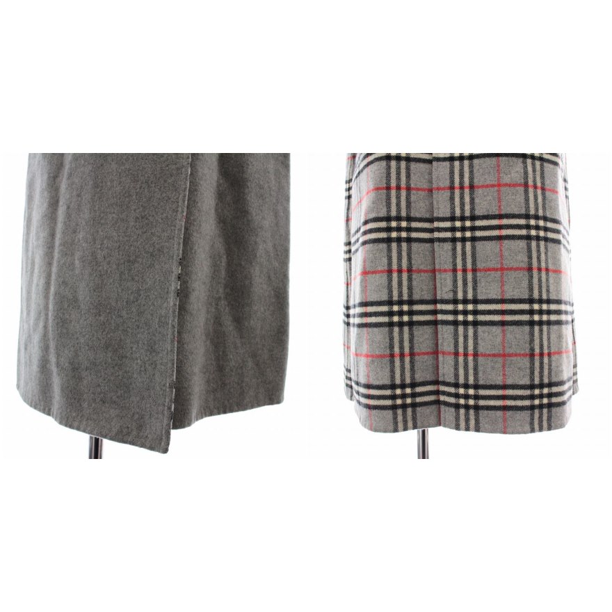 【最終値下げ】Burberrys 90s ステンカラーコート グレー ウール Vintage 'Burberrys' WOOL GABARDINE COAT バーバリー ウール