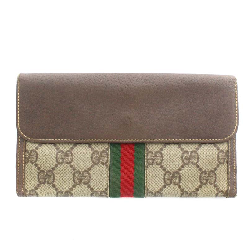 グッチ GUCCI オールドグッチ ヴィンテージ シェリーライン GGロゴ 長 