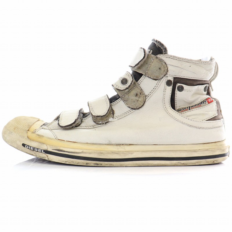 ディーゼル DIESEL スニーカー ハイカット レザー ベルクロ US10 28cm 